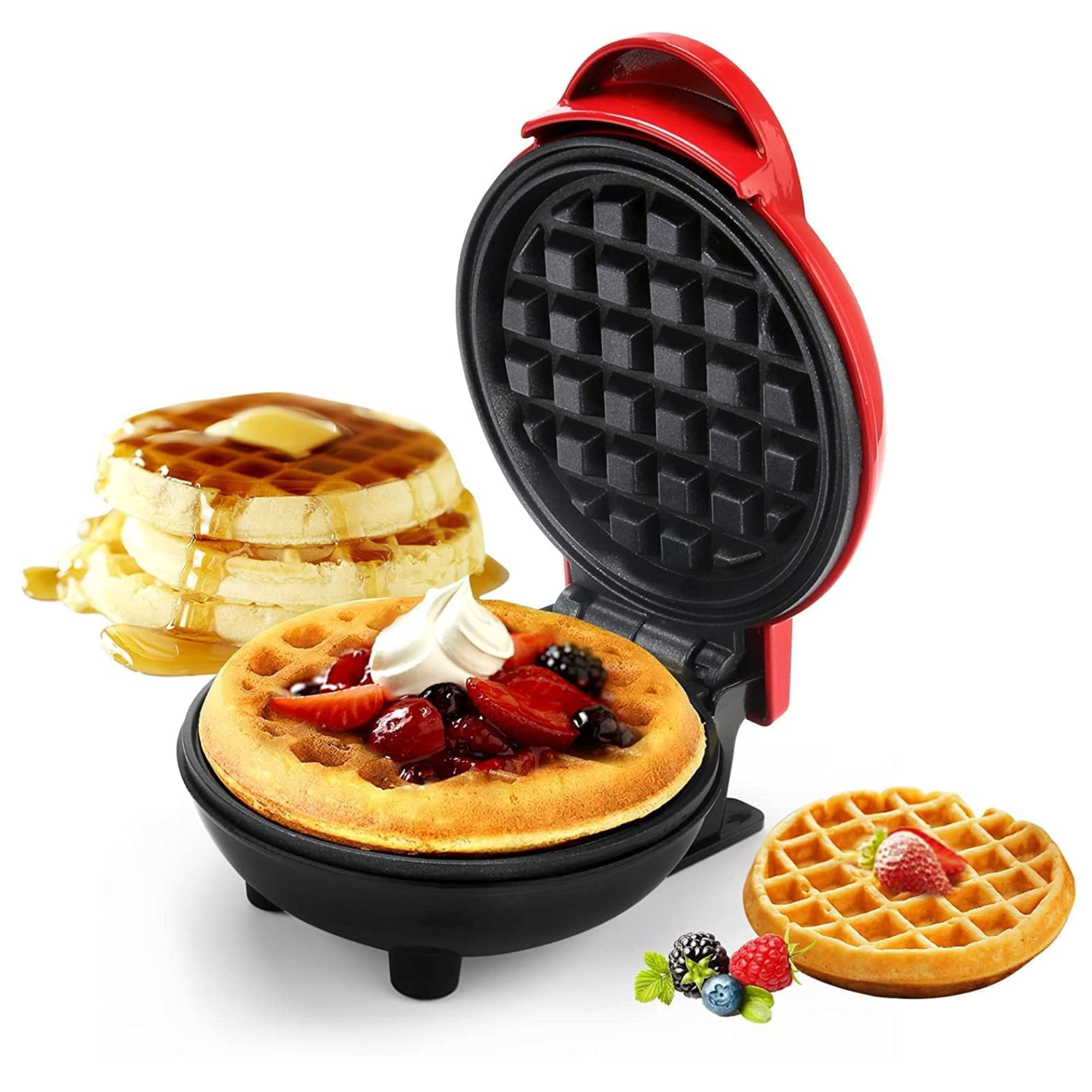 Holstein Housewares Mini Waffle Maker Machine 3 In...